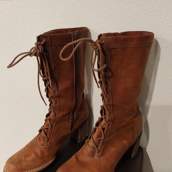 Clark's Indgo size 10 brown leather lace up boots - Picture 4 of 4